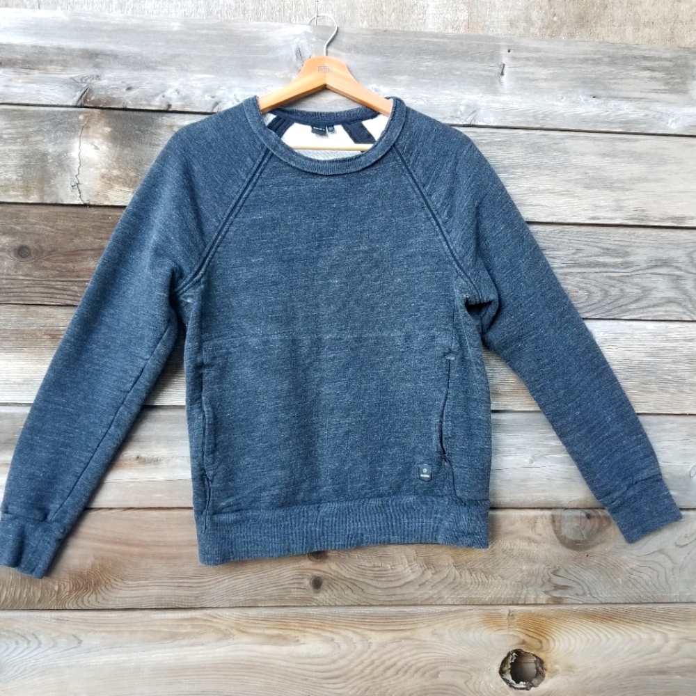Isaora Small Heavy Sweater, Grey, Small, Featuring Pit Vents